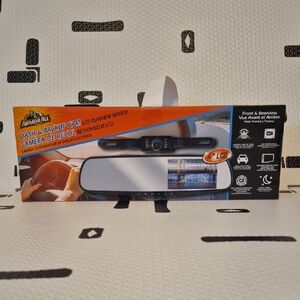 NWOT - Dash & Backup Camera with LCD Rearview Mirror - Black
